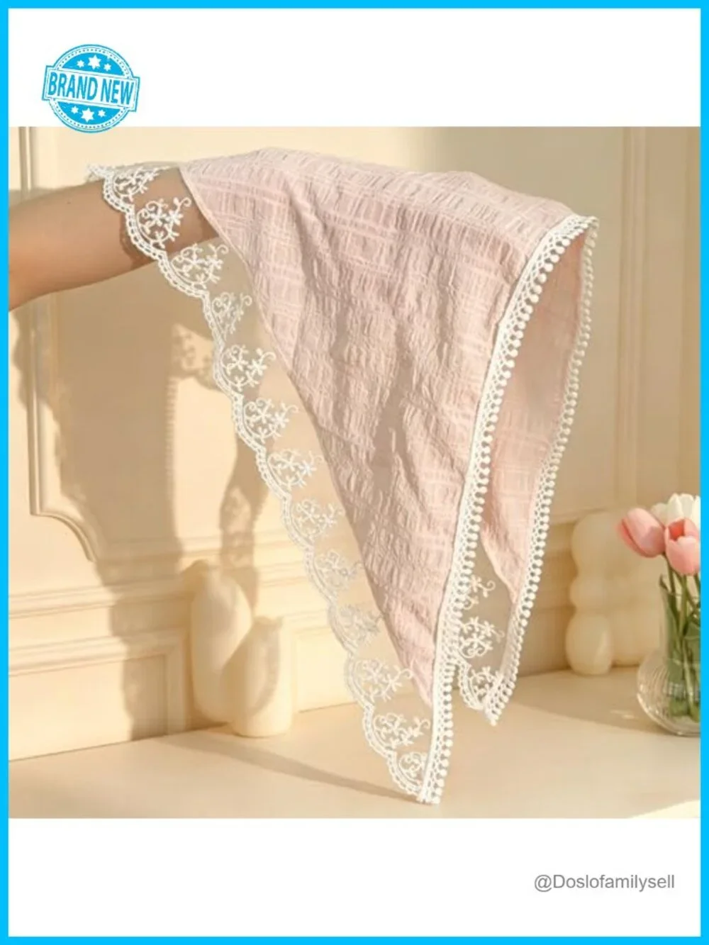 Lace Head Scarf Bandana 3 Pack Boho Floral Triangle Headband Hair Accessories
